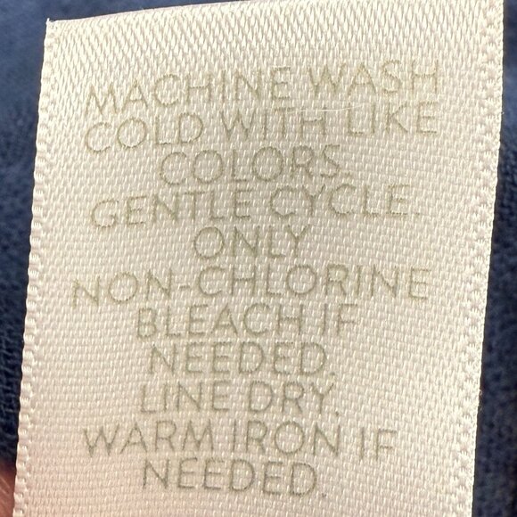 Women's J. JILL "Move Over Ina" Cotton Gauzy‎ Navy Button Down Tunic | Size MP - Picture 8 of 9